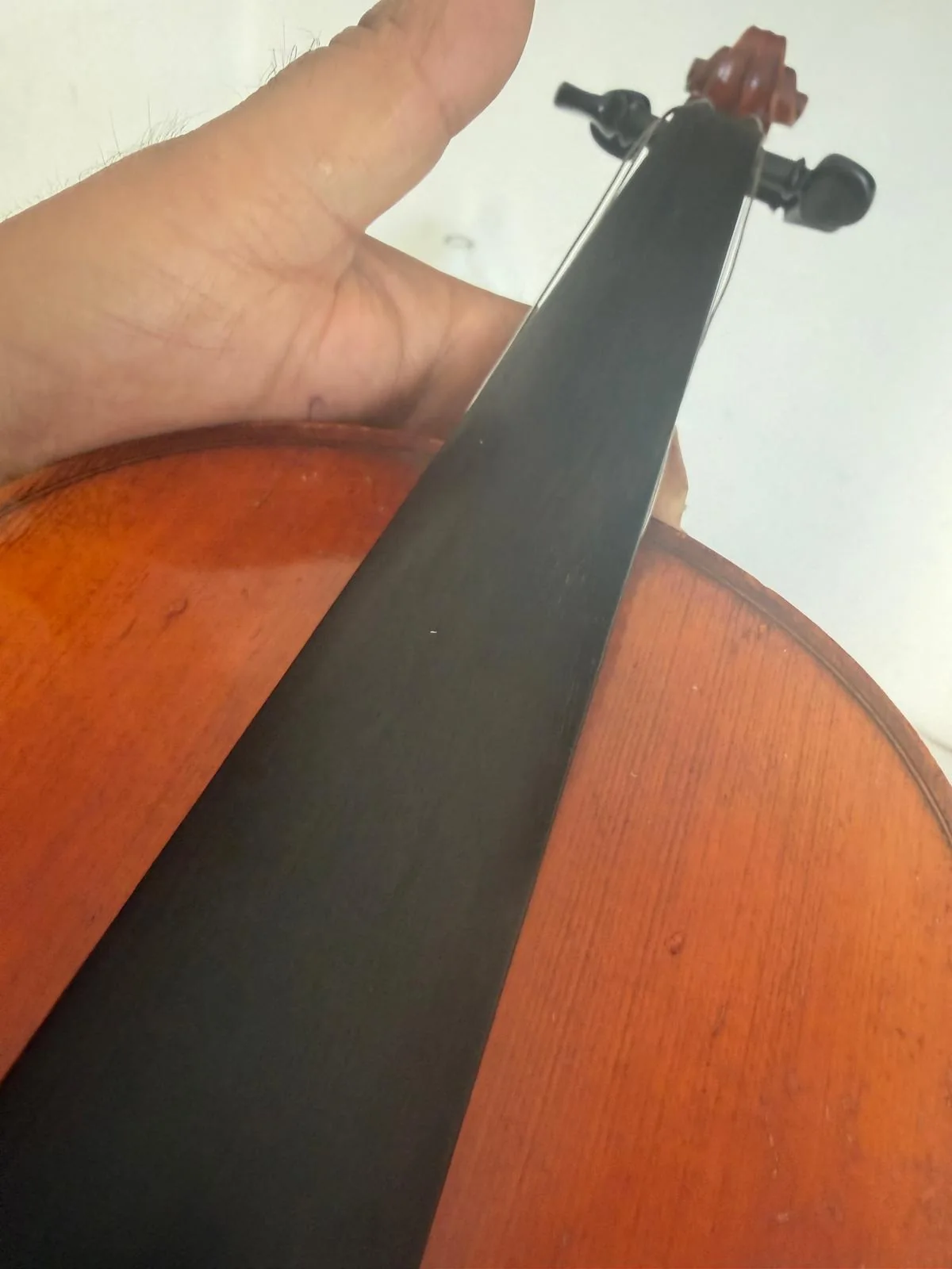 Fingerboard after dressing, smooth and even