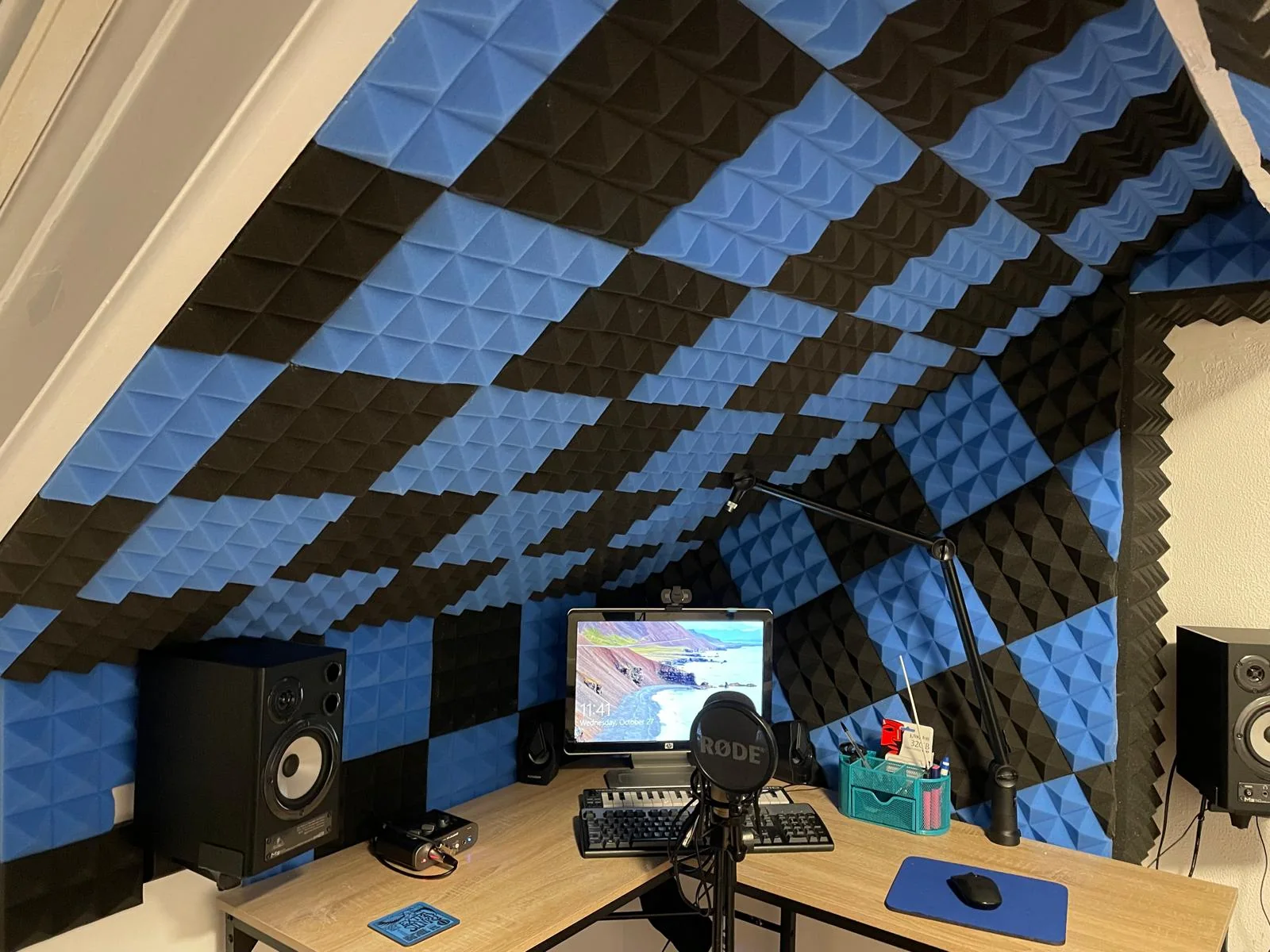 Soundproof teaching and recording room at Elegance Music Tuition