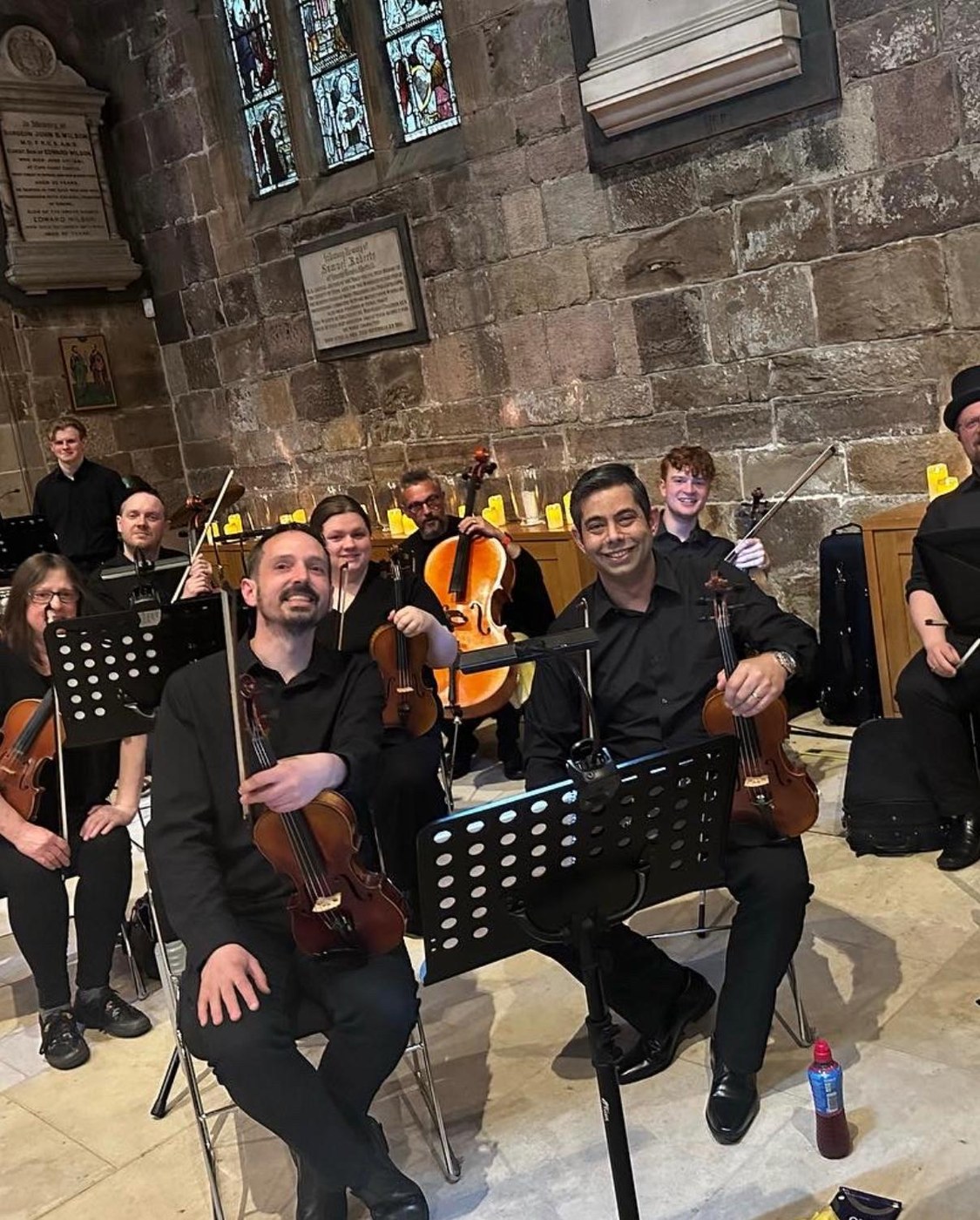 James Taylor with the Easy Street Theatre Company orchestra