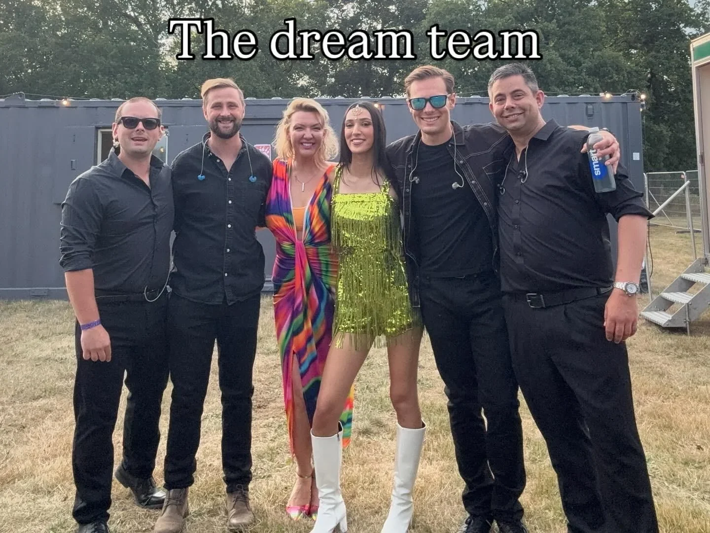 James Taylor with the Wild Live performance team