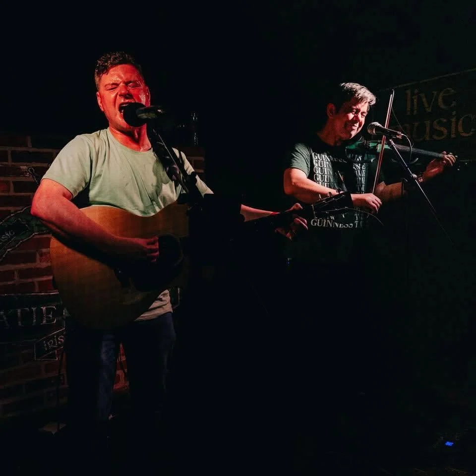 Damian John Farrell and James Taylor performing live as To Hell or Verona