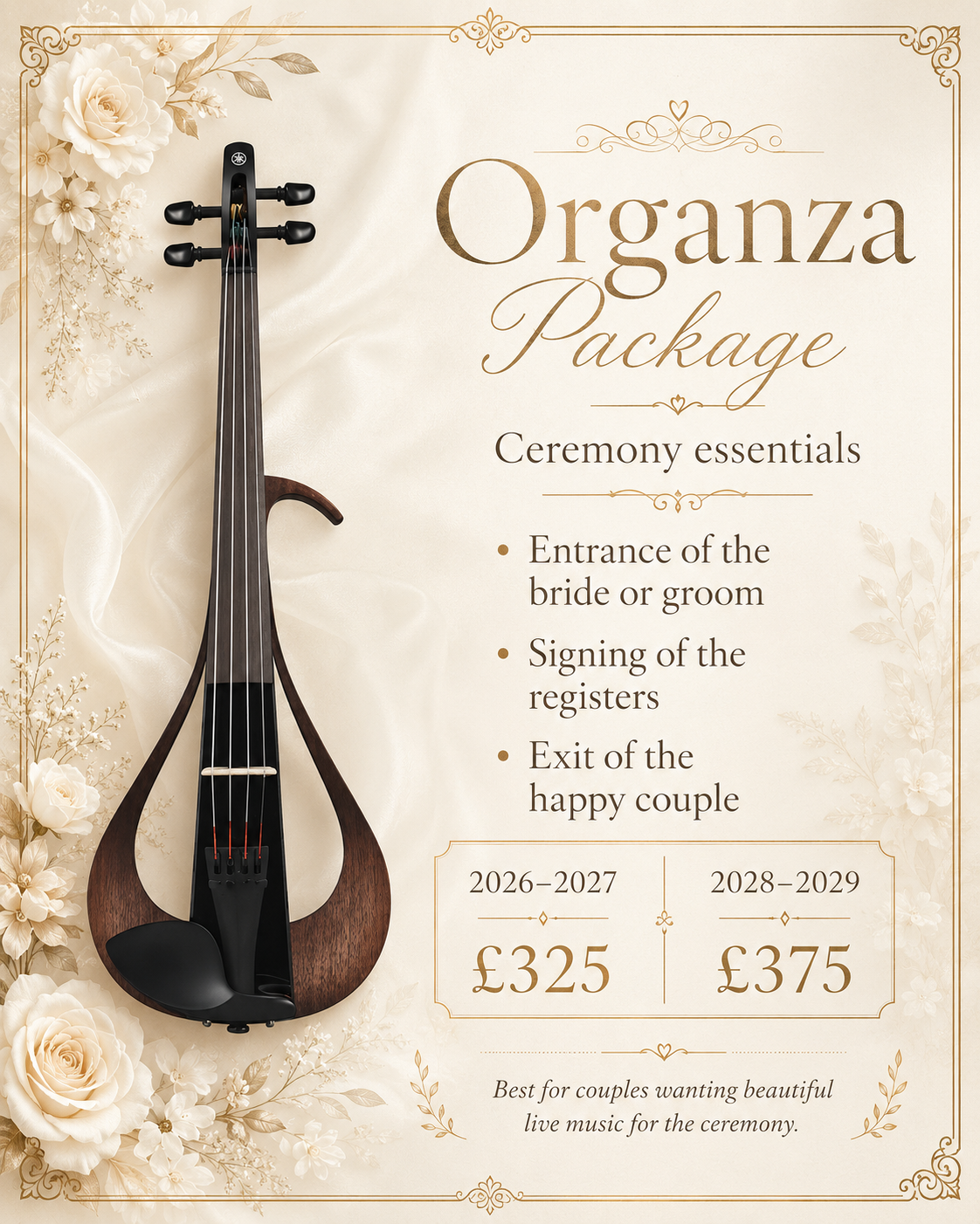 Organza package artwork