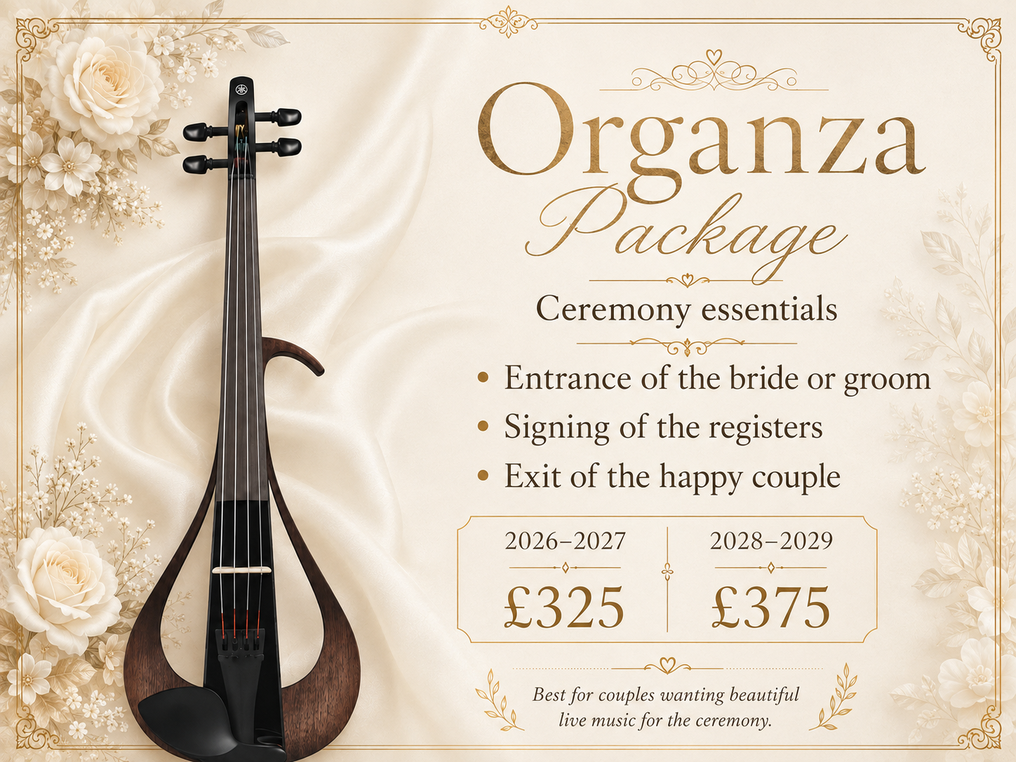Organza wedding package