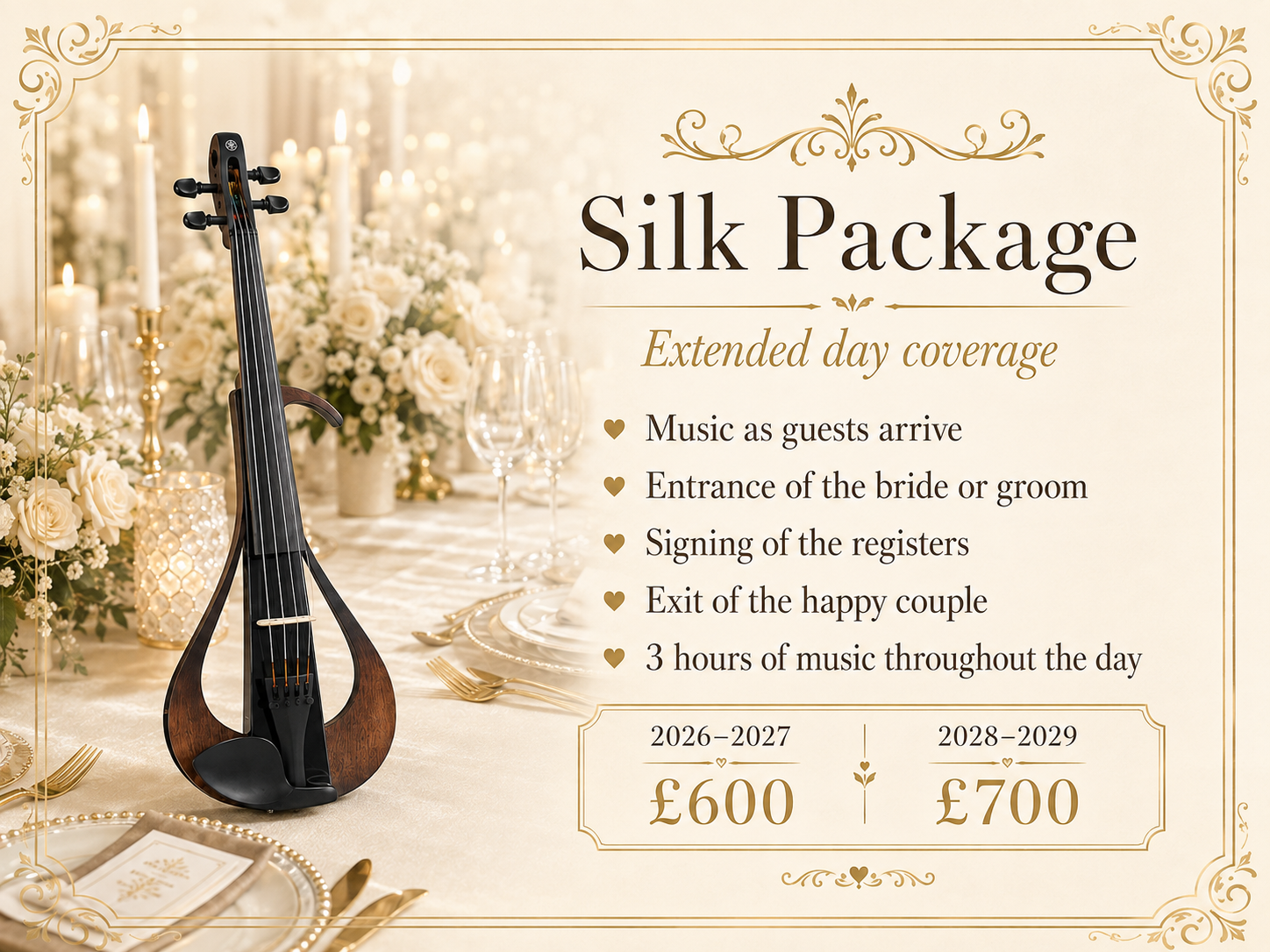 Silk wedding package